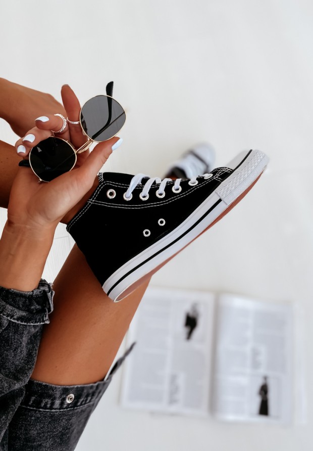 Conves Long High Sneakers Black