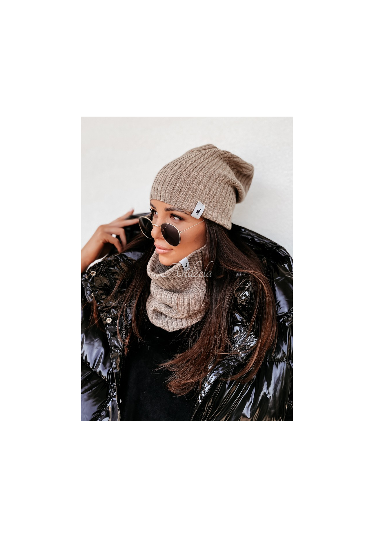 Striped Line mocha cap