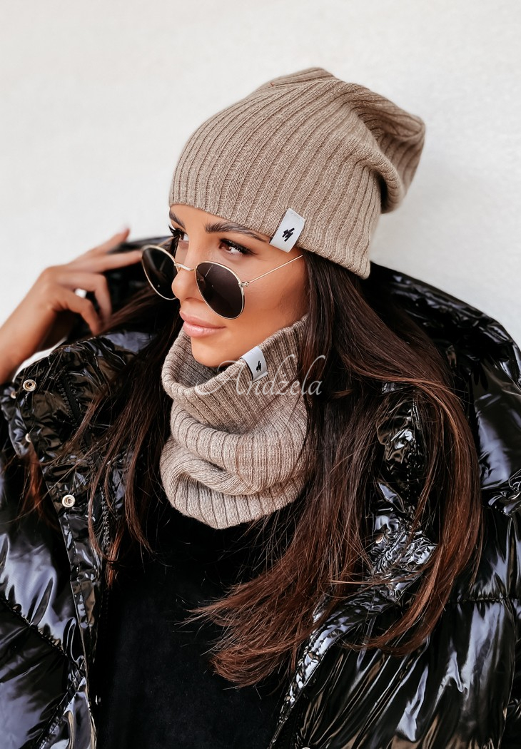 Striped Line mocha cap
