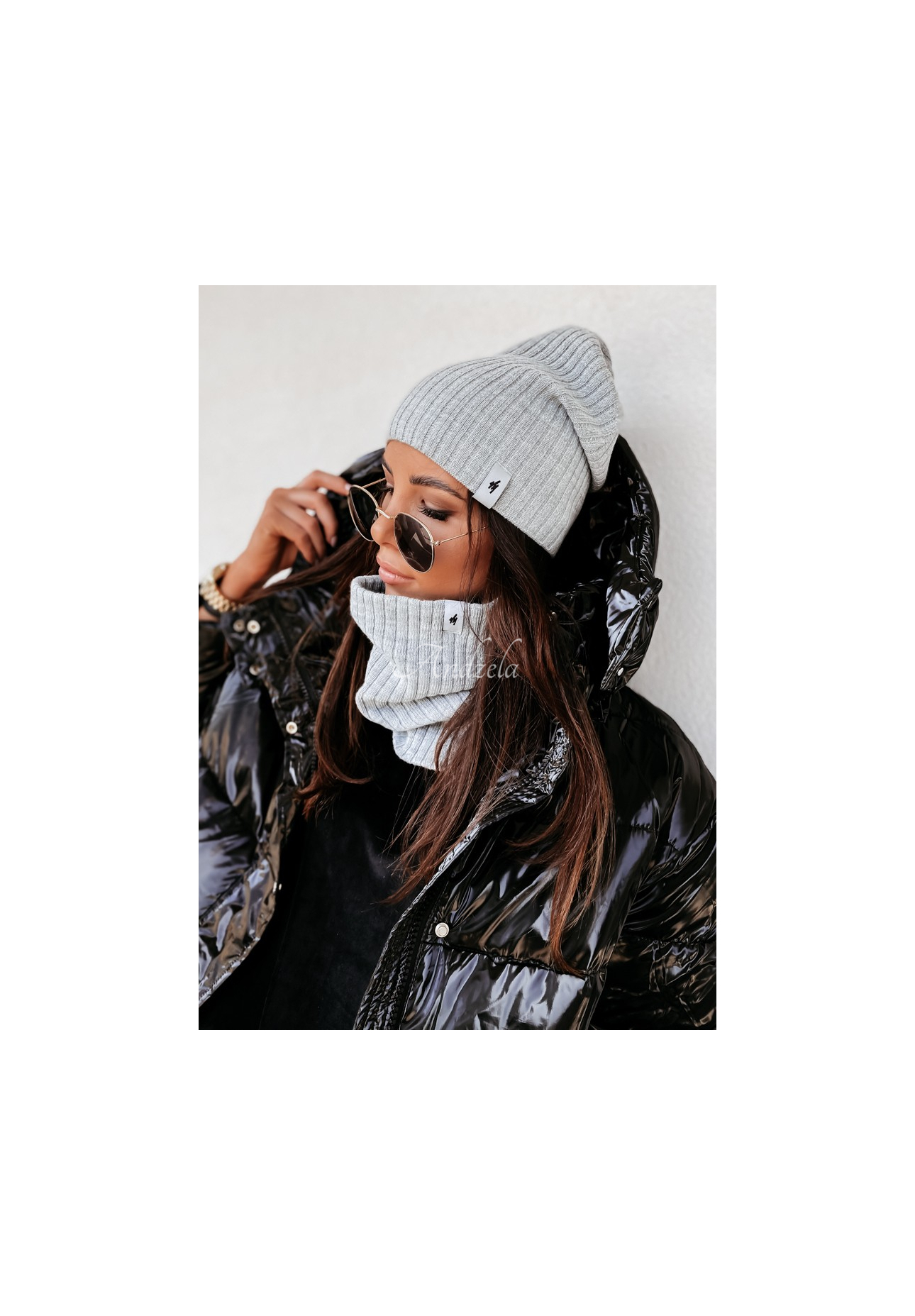 Striped Line cap dark grey