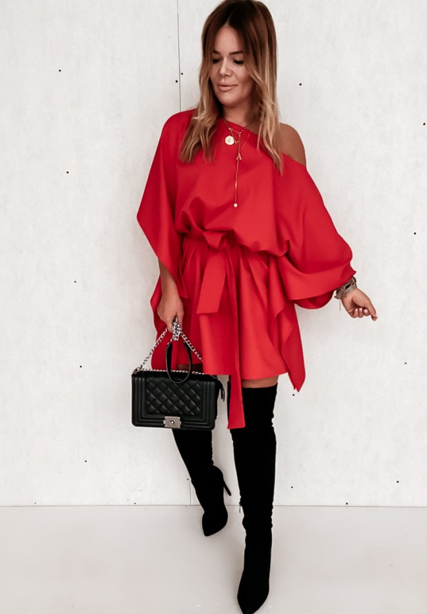 Sukienka kimono Femina czerwona