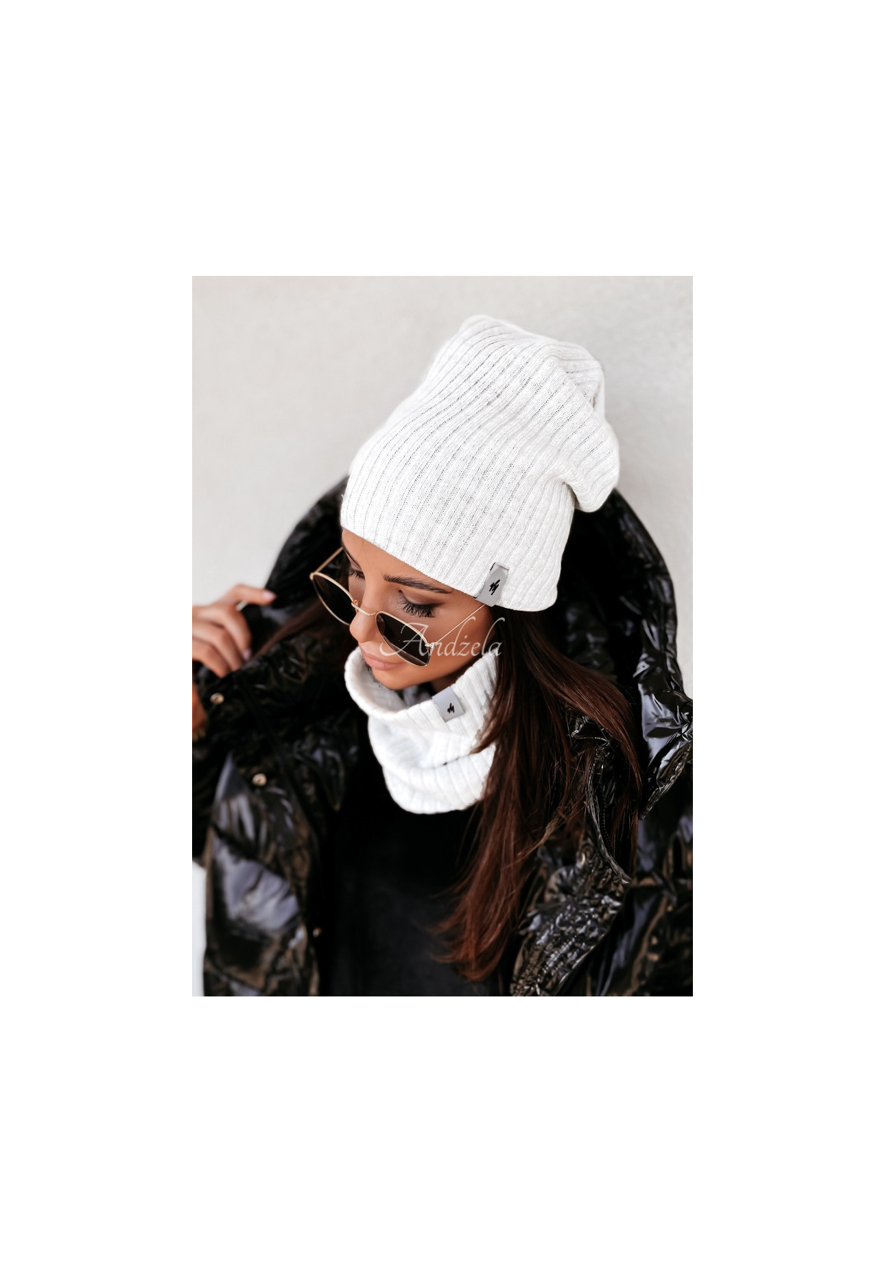 Striped Line cap white