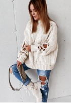 Sweter Cocomore Casual Ecru