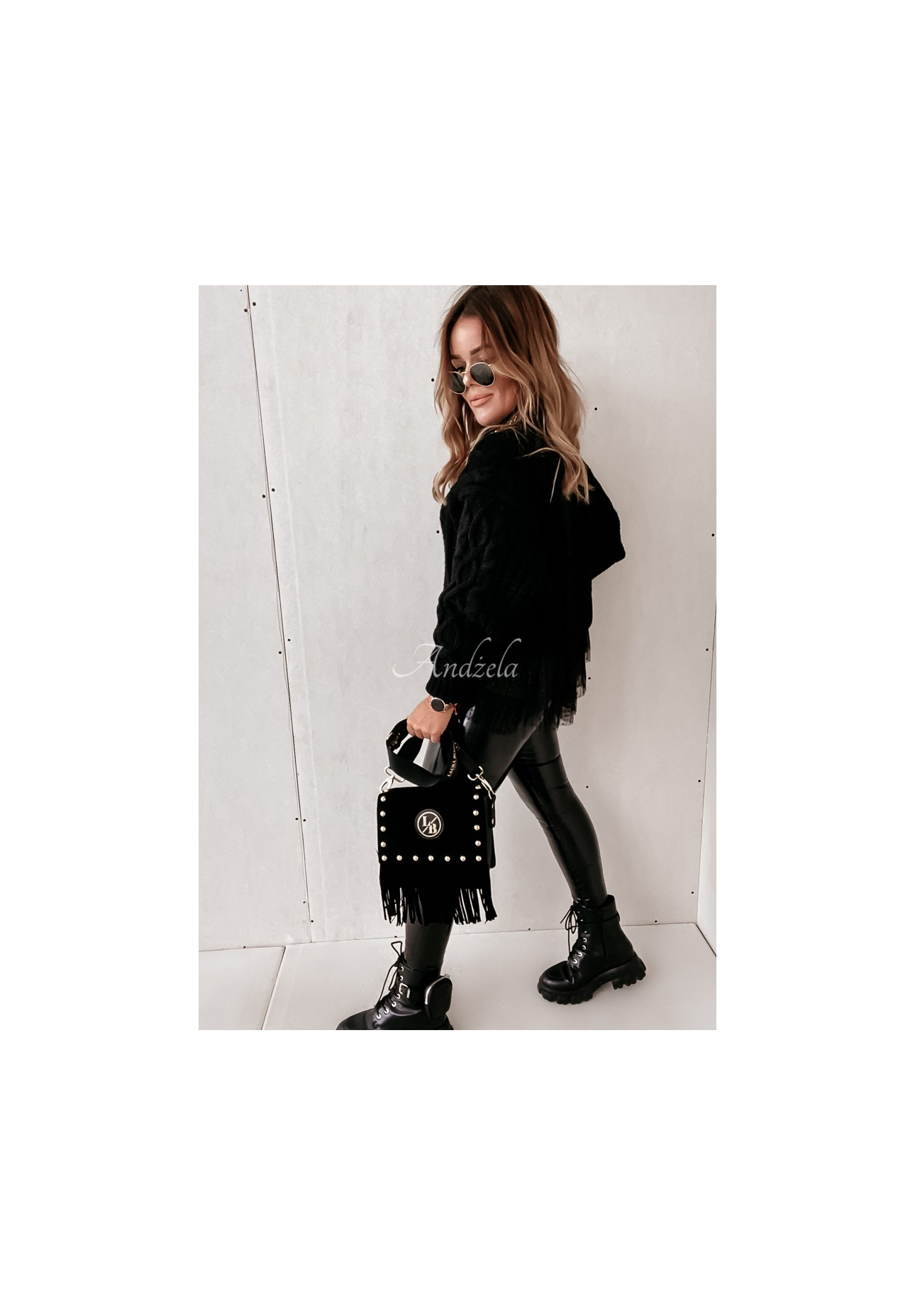 Sweater with tulle trim Cocomore Molly black