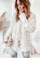 Sweter Cocomore Riani Ecru