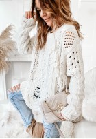 Sweter Cocomore Riani Ecru