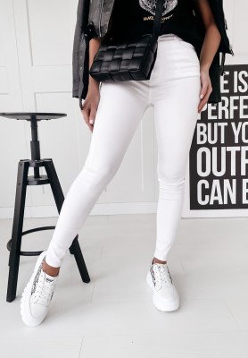 Spodnie jeansowe Nicolo białe