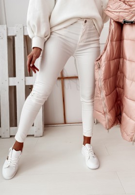 Rebel waxed pants ecru