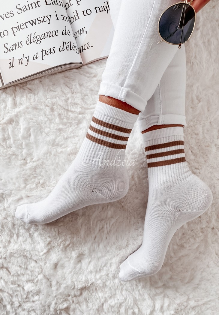 Crazy Long mocha socks