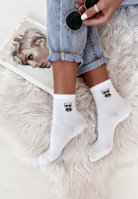Carla white socks