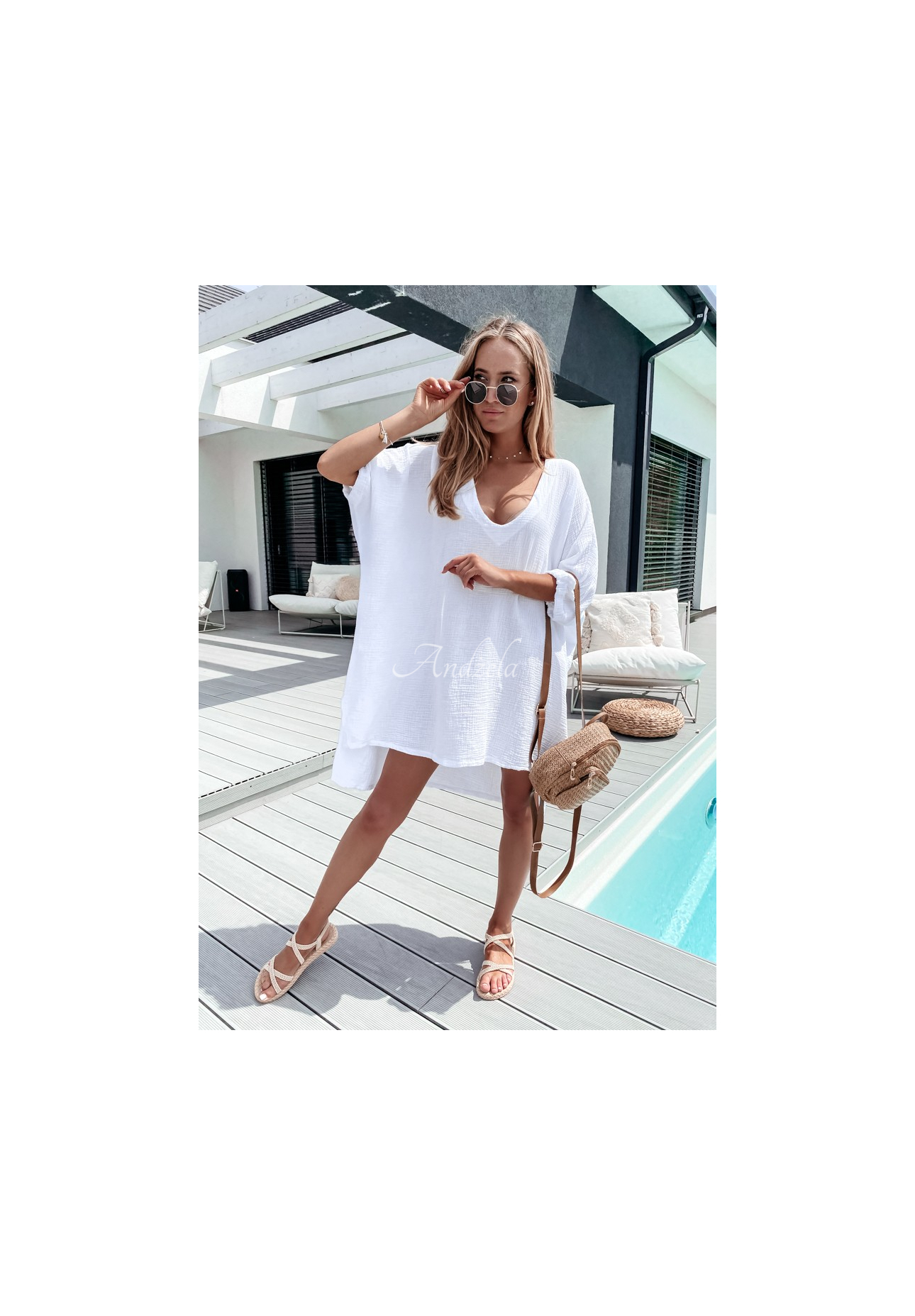 Muslin blouse Vistora white