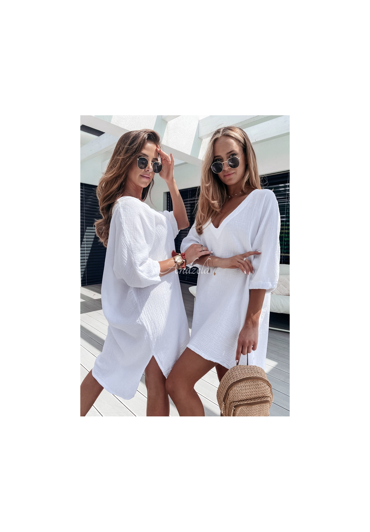 Muslin blouse Vistora white