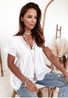 Bluzka Boho Nisa White