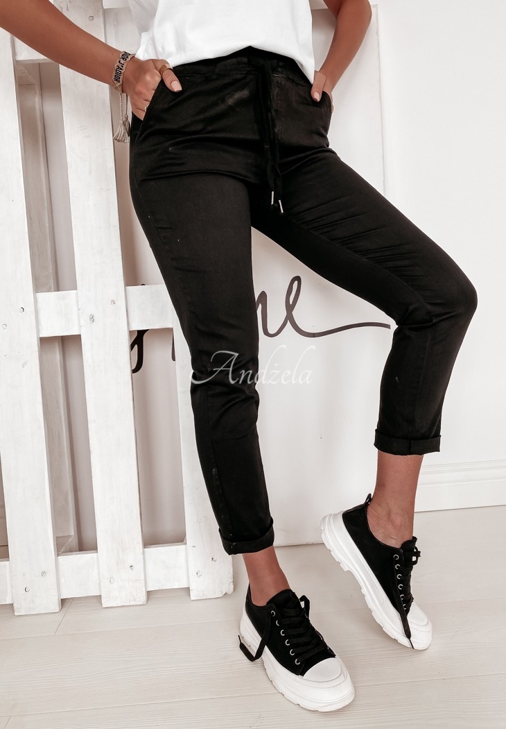 Wind fabric pants black