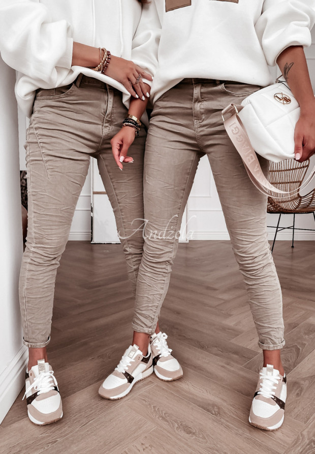Spodnie jeansowe Nimet mokka