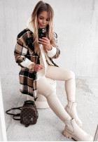 Płaszcz Krata Birno Black&Camel