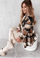 Płaszcz Krata Birno Black&Camel