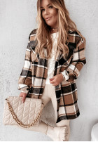 Płaszcz Krata Birno Black&Camel