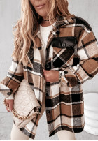 Płaszcz Krata Birno Black&Camel