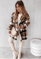 Płaszcz Krata Birno Black&Camel