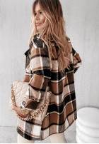 Płaszcz Krata Birno Black&Camel