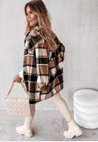 Płaszcz Krata Birno Black&Camel