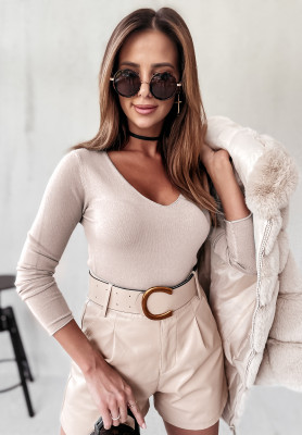 Lightweight sweater Selavi light beige