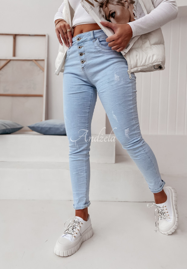 Spodnie jeansowe Maxwell jasnoniebieskie