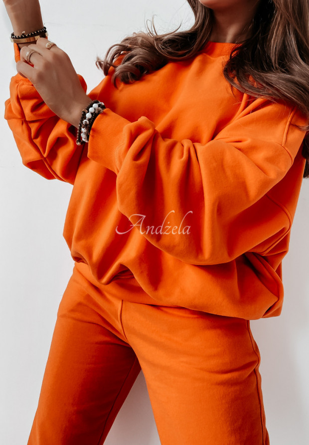 Bluza oversize Morandi pomarańczowa