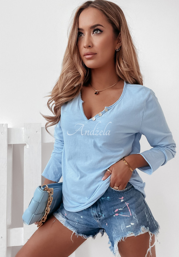 Adelena Blouse, Halogen Blue