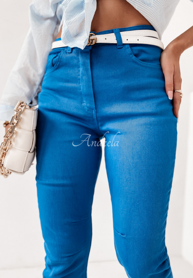 Spodnie jeansowe Brennon niebieskie