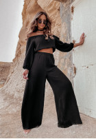 Muślinowa bluzka Attare czarna