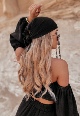 Malta muslin scarf black