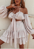 Muślinowa bluzka hiszpanka Sorrena nude