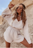 Malta muslin blouse beige