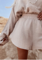 Muślinowe spodenki Malta beżowe