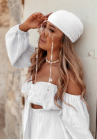 Muślinowa chusta Malta biała