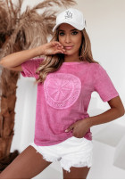 T-shirt Motorway różowy