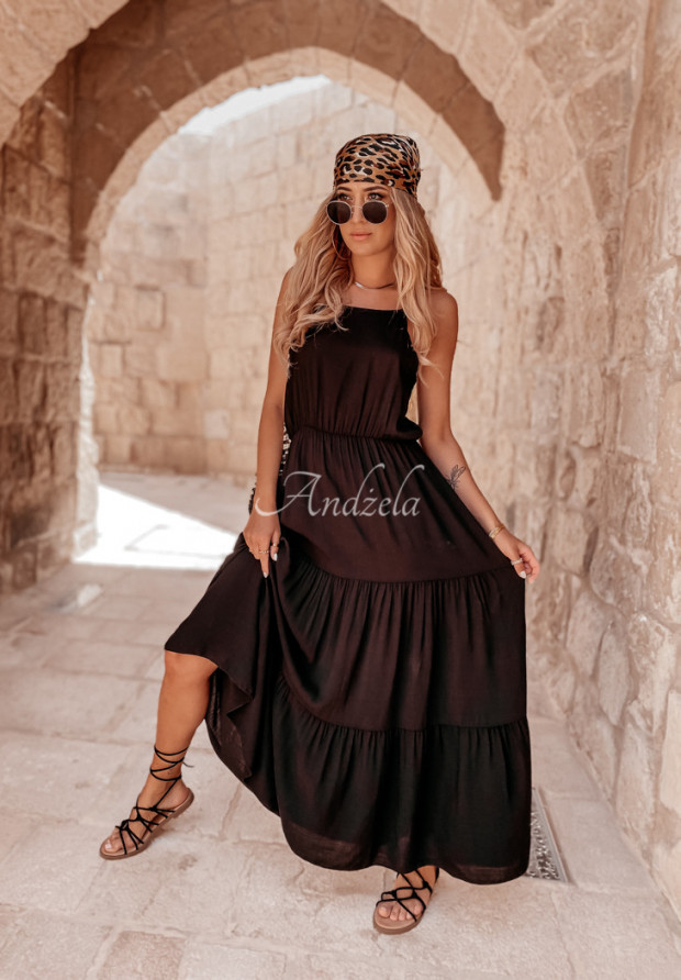 Sukienka na ramiączkach Nicea czarna