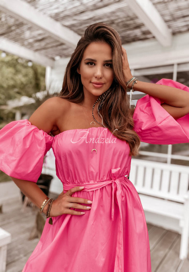 Sukienka hiszpanka Valencia różowa