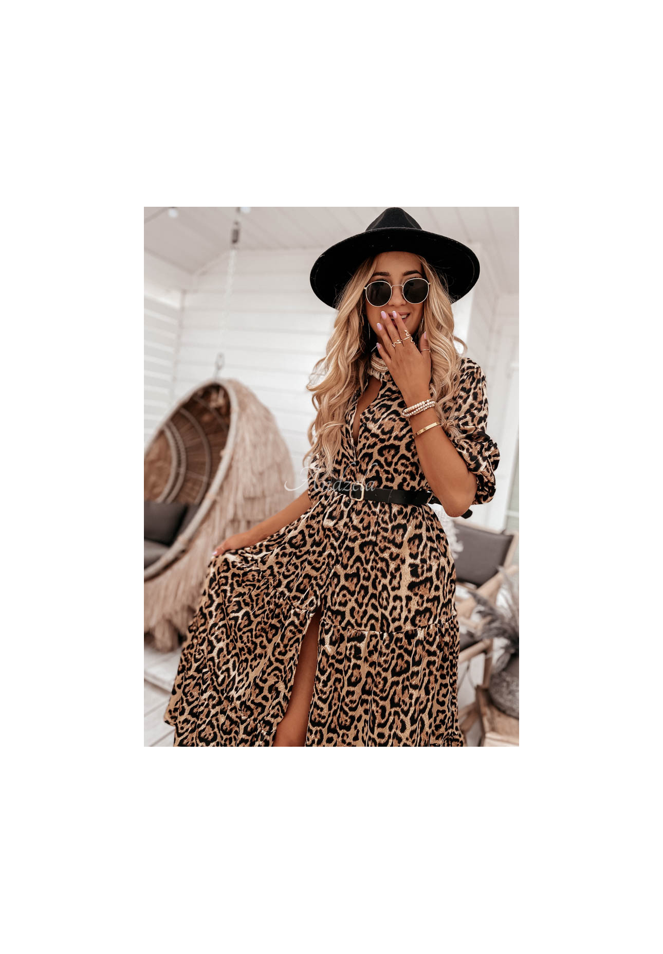 Namibia strapless dress in camel camouflage