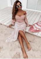 Spódnica maxi Valley jasnoróżowa