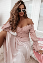 Spódnica maxi Valley jasnoróżowa