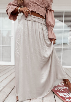 Valley beige maxi skirt
