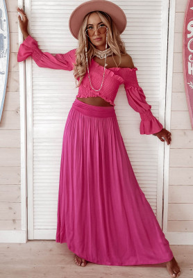 Valley maxi skirt pink