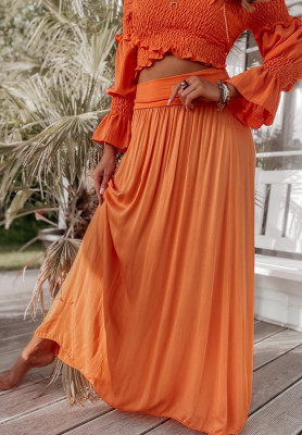 Valley maxi skirt orange