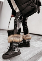 Buty Śniegowce Wear Black&Beige