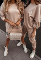 Długa bluza oversize Only beżowa           