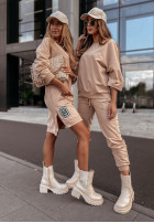 Długa bluza oversize Only beżowa           