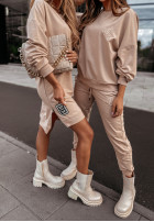 Długa bluza oversize Only beżowa           